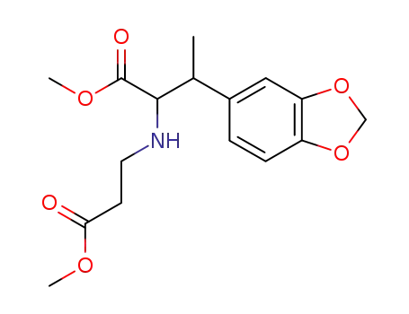 <i>N</i>-(2-benzo[1,3]dioxol-5-yl-1-methoxycarbonyl-propyl)-β-alanine methyl ester