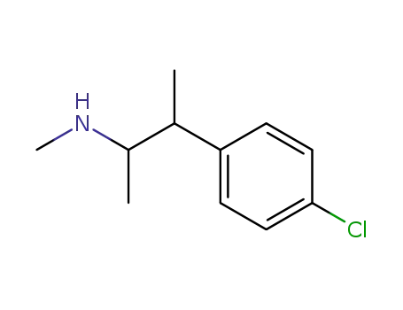 Molecular Structure of 21900-14-1 (N-Methyl-2-(p-chlorphenyl)-3-butylamin)