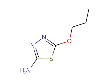 Molecular Structure of 16784-24-0 (1,3,4-Thiadiazol-2-amine,  5-propoxy-)