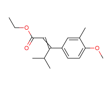 3-<4-Methoxy-3-methyl-phenyl>-4-methyl-pent-2-ensaeure-aethylester
