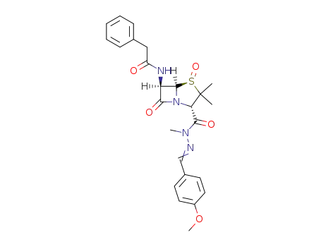 1β-oxo-6β-(2-phenyl-acetylamino)-1λ<sup>4</sup>-penicillanic acid (4-methoxy-benzylidene)-methyl-hydrazide