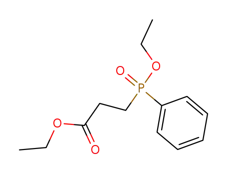 Propanoic acid, 3-(ethoxyphenylphosphinyl)-, ethyl ester