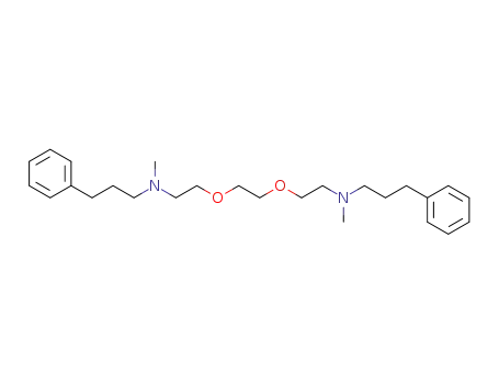 Molecular Structure of 58929-48-9 (Methyl-[2-(2-{2-[methyl-(3-phenyl-propyl)-amino]-ethoxy}-ethoxy)-ethyl]-(3-phenyl-propyl)-amine)