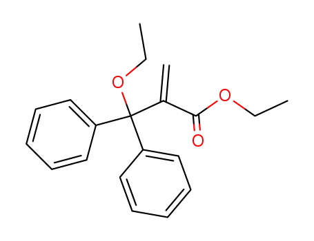 Benzenepropanoic acid, b-ethoxy-a-methylene-b-phenyl-, ethyl ester