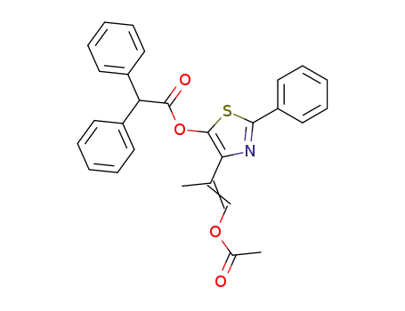 diphenylacetic acid 4-(2-acetoxy-1-methyl-vinyl)-2-phenyl-thiazol-5-yl ester