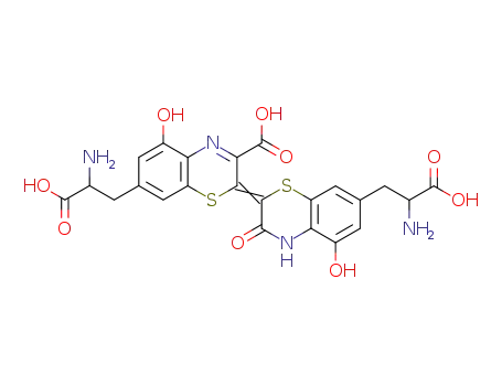 7,7'-bis-(2-amino-2-carboxy-ethyl)-5,5'-dihydroxy-3'-oxo-3',4'-dihydro-[2,2']bi[benzo[1,4]thiazinylidene]-3-carboxylic acid