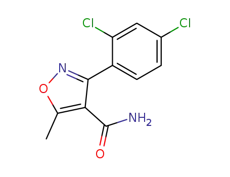 3-(2,4-dichloro-phenyl)-5-methyl-isoxazole-4-carboxylic acid amide