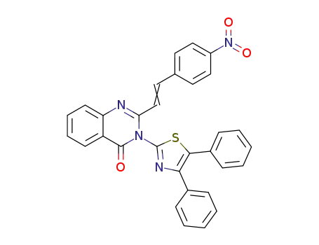 3-(4,5-diphenyl-thiazol-2-yl)-2-(4-nitro-styryl)-3<i>H</i>-quinazolin-4-one