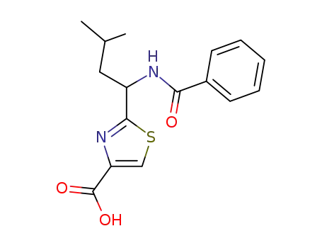 2-(1-benzoylamino-3-methyl-butyl)-thiazole-4-carboxylic acid