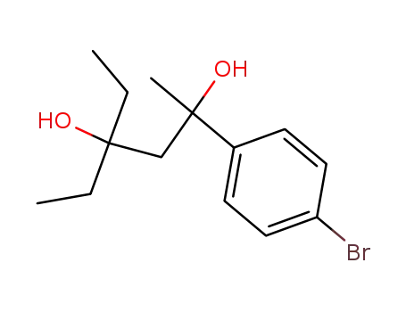 Molecular Structure of 21133-89-1 (2-(4-bromophenyl)-4-ethylhexane-2,4-diol)