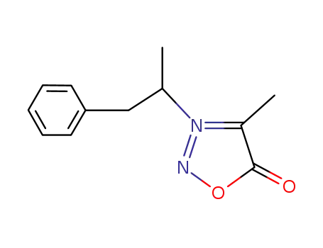 Molecular Structure of 10163-25-4 (4-methyl-5-oxo-3-(1-phenylpropan-2-yl)-2,5-dihydro-1,2,3-oxadiazol-3-ium)