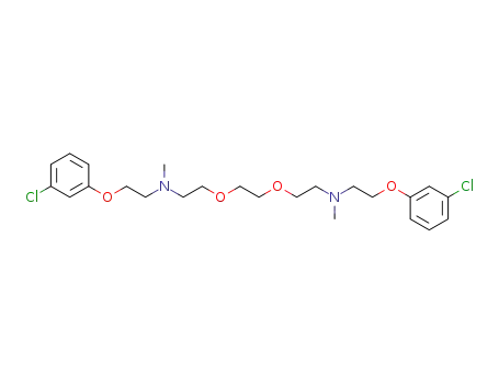 Molecular Structure of 58929-54-7 ([2-(3-Chloro-phenoxy)-ethyl]-{2-[2-(2-{[2-(3-chloro-phenoxy)-ethyl]-methyl-amino}-ethoxy)-ethoxy]-ethyl}-methyl-amine)