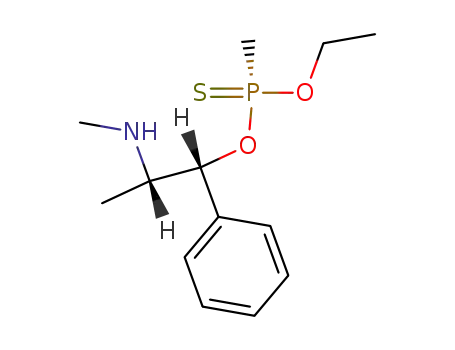 (S)-Methyl-phosphonothioic acid O-ethyl ester O-((1R,2S)-2-methylamino-1-phenyl-propyl) ester