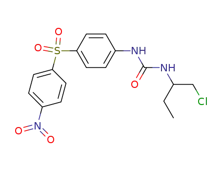Molecular Structure of 60515-83-5 (1-(1-chlorobutan-2-yl)-3-{4-[(4-nitrophenyl)sulfonyl]phenyl}urea)