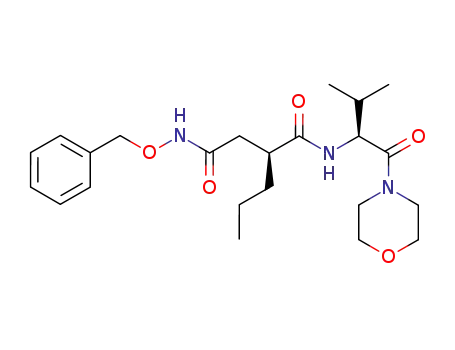 <i>N</i><sup>4</sup>-benzyloxy-<i>N</i><sup>1</sup>-[2-methyl-1-(morpholine-4-carbonyl)-propyl]-2-propyl-succinamide