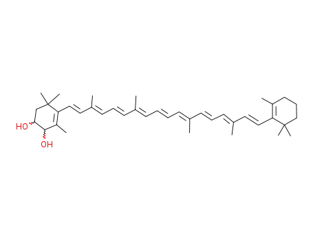 Molecular Structure of 23248-65-9 (β,β-Carotin-3,4-diol)