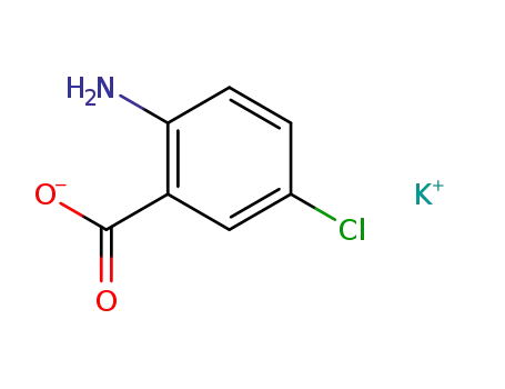 Molecular Structure of 86672-62-0 (Benzoic acid, 2-amino-5-chloro-, monopotassium salt)