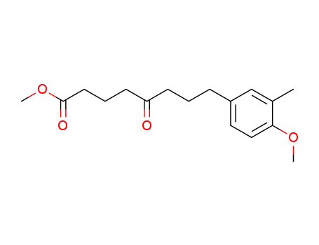 5-Oxo-8-(4-methoxy-3-methyl-phenyl)-octansaeure-methylester