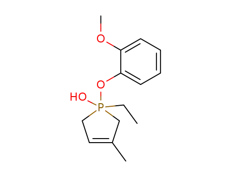 Molecular Structure of 61441-45-0 (1H-Phosphole,
1-ethyl-1,1,2,5-tetrahydro-1-hydroxy-1-(2-methoxyphenoxy)-3-methyl-)