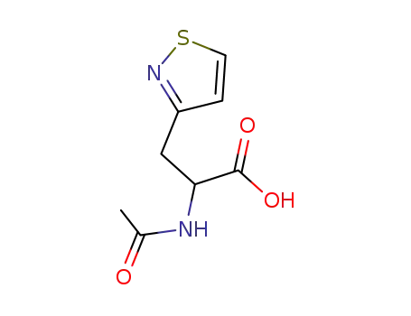 Molecular Structure of 1732-43-0 (2-acetylamino-3-isothiazol-3-yl-propionic acid)