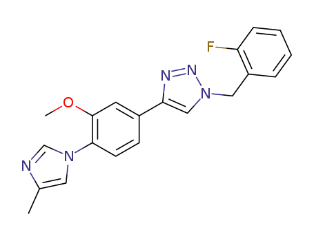 1-(2-fluorobenzyl)-4-[3-methoxy-4-(4-methyl-1H-imidazol-1-yl)phenyl]-1H-1,2,3-triazole