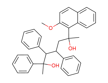 6-(2-Methoxy-naphthalen-1-yl)-2,3,4-triphenyl-heptane-2,6-diol