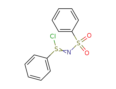 Molecular Structure of 5184-27-0 (Benzenesulfinimidoyl chloride, N-(phenylsulfonyl)-)