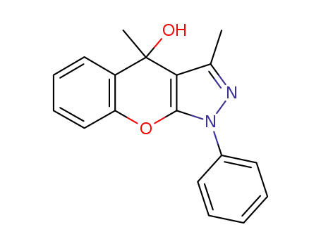 3,4-dimethyl-1-phenyl-1,4-dihydro-chromeno[2,3-<i>c</i>]pyrazol-4-ol