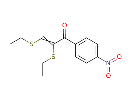 α.β-Bis-<aethylmercapto-vinyl>-<4-nitro-phenyl>-keton