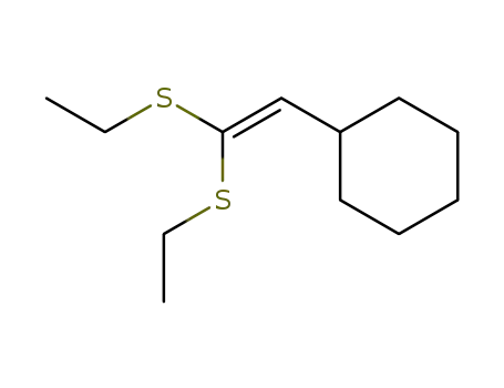 Molecular Structure of 14063-75-3 (Cyclohexane, [2,2-bis(ethylthio)ethenyl]-)