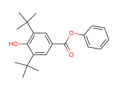 Molecular Structure of 4221-74-3 (Benzoic acid, 3,5-bis(1,1-dimethylethyl)-4-hydroxy-, phenyl ester)