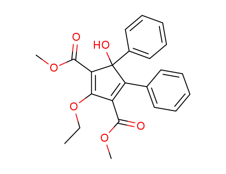 2-Ethoxy-5-hydroxy-4,5-diphenyl-cyclopenta-1,3-diene-1,3-dicarboxylic acid dimethyl ester