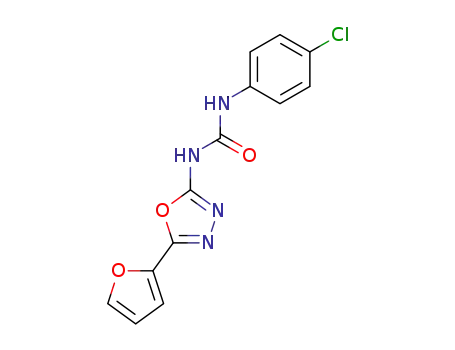 1-(4-chloro-phenyl)-3-(5-furan-2-yl-[1,3,4]oxadiazol-2-yl)-urea