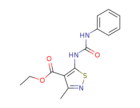 3-Methyl-5-(3-phenylureido)-4-isothiazolecarboxylic acid ethyl ester