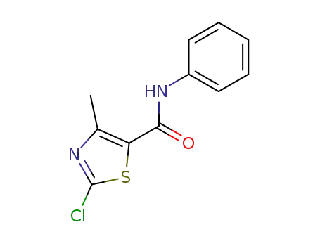 Molecular Structure of 40003-44-9 (2-chloro-4-methyl-thiazole-5-carboxylic acid anilide)