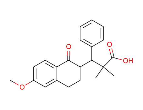 3-(6-Methoxy-1-oxo-1,2,3,4-tetrahydro-naphthalen-2-yl)-2,2-dimethyl-3-phenyl-propionic acid
