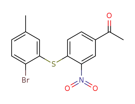 6-Brom-2'-nitro-3-methyl-4'-acetyl-diphenylsulfid