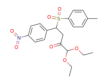 <2-p-Toluolsulfonyl-2-(p-nitro-phenyl)-ethyl>-glyoxaldiethylacetal
