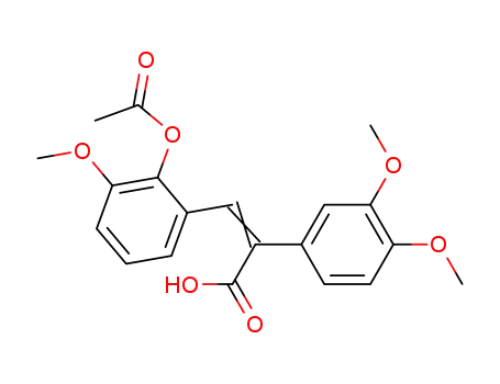 (E)-3-(2-Acetoxy-3-methoxy-phenyl)-2-(3,4-dimethoxy-phenyl)-acrylic acid