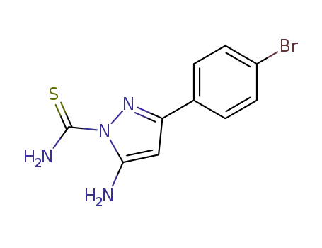 5-amino-3-(4-bromo-phenyl)-pyrazole-1-carbothioic acid amide