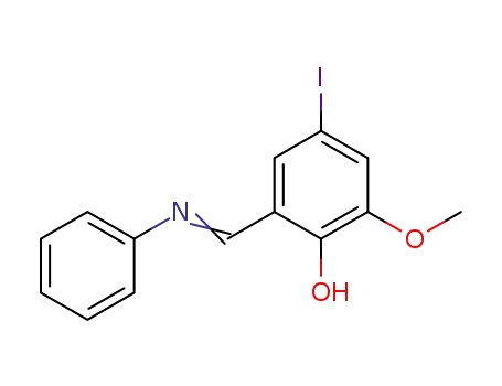Molecular Structure of 7396-68-1 (5-Iod-o-vanillal-anilin)
