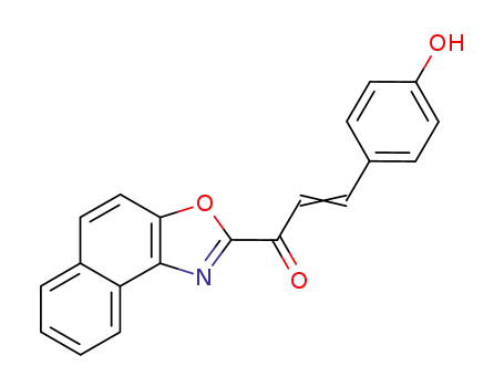 2-Propen-1-one, 3-(4-hydroxyphenyl)-1-naphth[1,2-d]oxazol-2-yl-