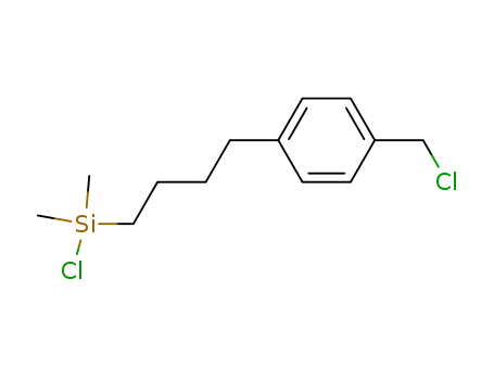 Molecular Structure of 49853-97-6 (Silane, chloro[4-[4-(chloromethyl)phenyl]butyl]dimethyl-)