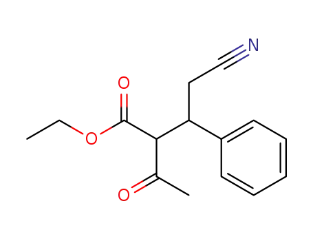 2-(2-cyano-1-phenyl-ethyl)-acetoacetic acid ethyl ester