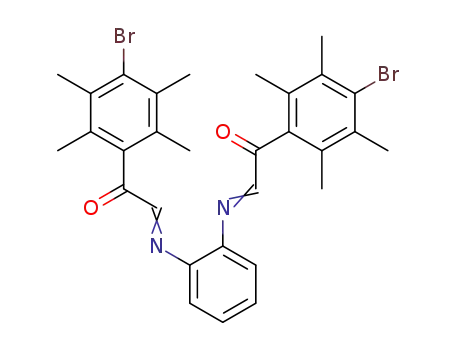 1-(4-Bromo-2,3,5,6-tetramethyl-phenyl)-2-{(E)-2-[2-(4-bromo-2,3,5,6-tetramethyl-phenyl)-2-oxo-eth-(E)-ylideneamino]-phenylimino}-ethanone
