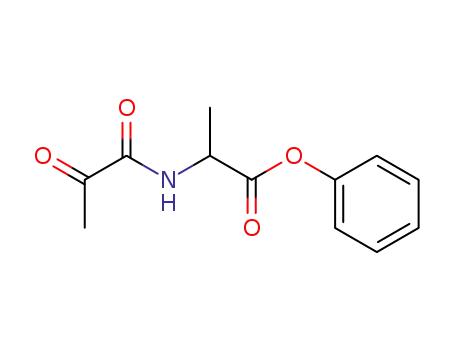 Molecular Structure of 100192-85-6 (N-Pyruvoyl-alanin-phenylester)