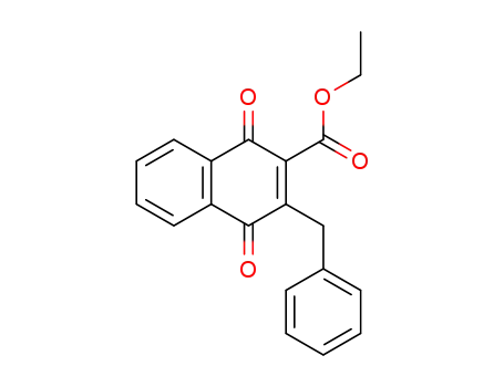 3-Benzyl-1,4-dioxo-1,4-dihydro-naphthalene-2-carboxylic acid ethyl ester