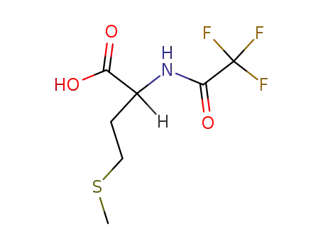 Molecular Structure of 369-16-4 (4-methylsulfanyl-2-[(2,2,2-trifluoroacetyl)amino]butanoic acid)