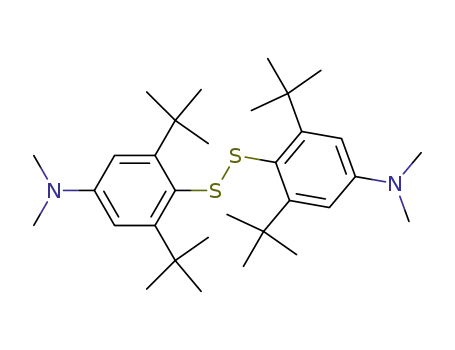 Bis-(4-Dimethylamino-2,6-di-tert.-butyl-phenyl)-disulfid