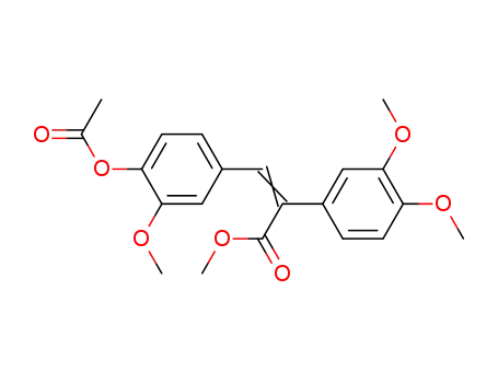 (E)-3-(4-Acetoxy-3-methoxy-phenyl)-2-(3,4-dimethoxy-phenyl)-acrylic acid methyl ester